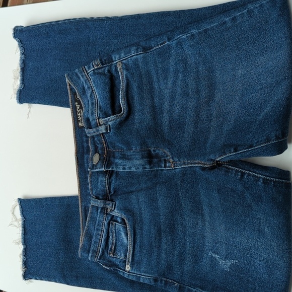 Blank NYC The Madison Crop High-Rise Crop Jeans Size 25 Distressed - Picture 2 of 13